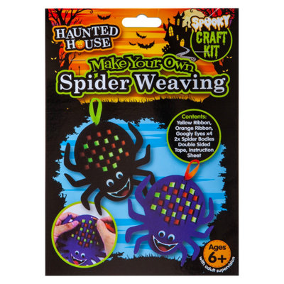 Halloween Spider Felt Weaving Craft Kit Trick Or Treat Party from B&Q
