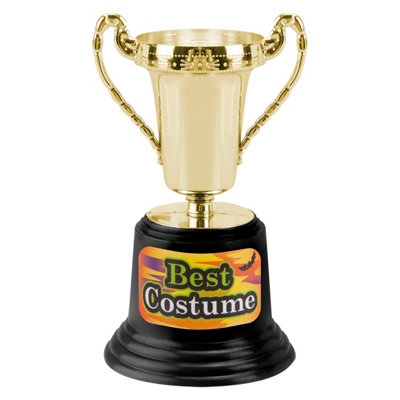 Best Halloween Costume Trophy PartyTrick Or Treat Gold from B&Q
