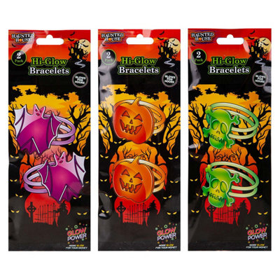Halloween Glow Stick Bracelets Pack Of 2 1 Piece Mystery Bag from B&Q