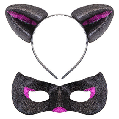 Halloween Cats Ears And Mask Set PartyTrick Or Treat from B&Q