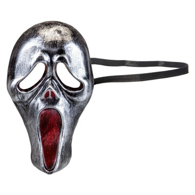  - Halloween Ghost Mask Silver Halloween PartyTrick Or Treat Ghost