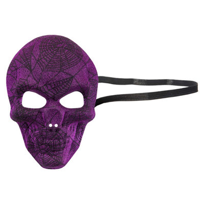 Halloween Skull Mask Glitter Web Design PartyTrick Or from B&Q
