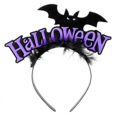 Halloween Bat Headband Halloween PartyTrick Or Treat Purple from B&Q