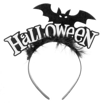 Halloween Bat Headband Halloween PartyTrick Or Treat White from B&Q