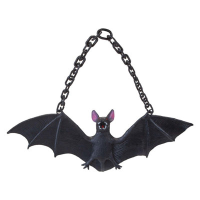 Hanging Bat Decoration Halloween PartyTrick Or Treat Black from B&Q