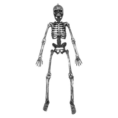 Hanging Skeleton Decoration Halloween Party, Trick Or Treat Silver