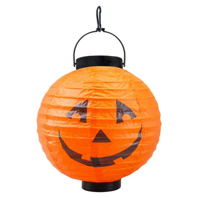 Halloween Paper Lantern Halloween PartyTrick Or Treat 20Cm Pumpkin from B&Q