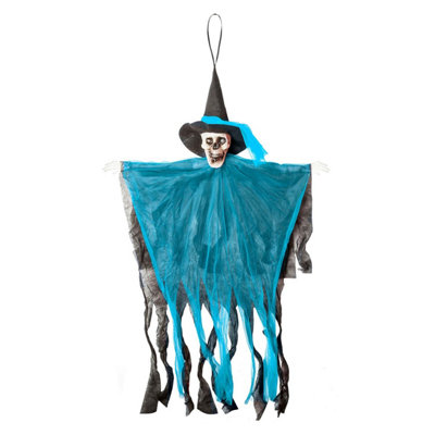 Hanging Skeleton Halloween Decoration With Light Up Eyes Trick Or from B&Q