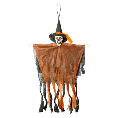 Hanging Skeleton Halloween Decoration With Light Up Eyes Trick Or from B&Q