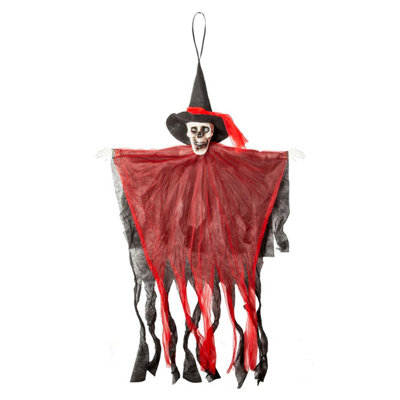 Hanging Skeleton Halloween Decoration With Light Up Eyes Trick Or from B&Q