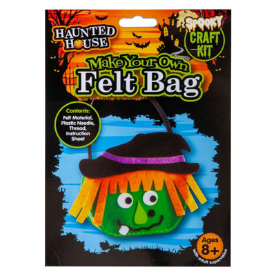 Halloween Felt Bag Kit Accessory PartyTrick Or Treat Skull from B&Q