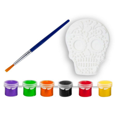  - Halloween Decorations Paint Kit Party Trick Or Treat 23. 5Cm Skull