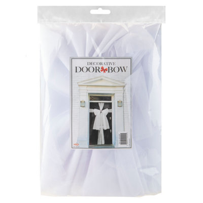 Christmas Door Bow Luxury Decoration X White Diamante from B&Q