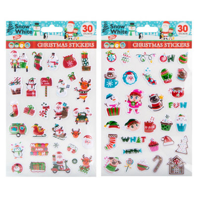 Christmas Stickers Themed Assorted Designs from B&Q