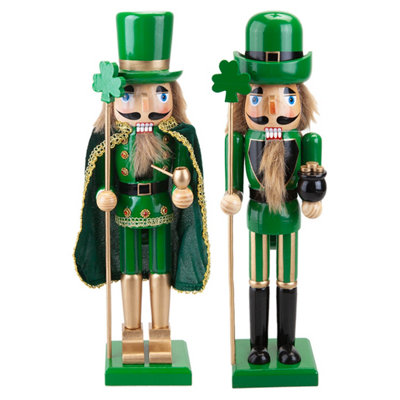 Nutcracker Luck Christmas Dec Assorted Designs Green from B&Q