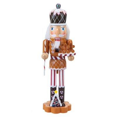 Nutcracker Wooden Gingerbread Christmas Decoration 39X11. 2X9. 15 Inch from B&Q