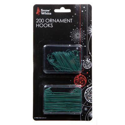Vfm E-Store Unisex Green Christmas Ornament Hooks 200Pc Regular/Giant X 21X10. 5X1. - Image 2