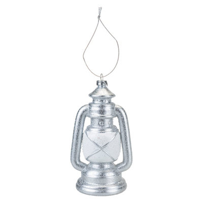 Christmas Tree Decoration Glitter Lamp Ornament from B&Q