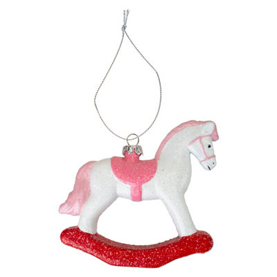 Christmas Tree Decoration Rocking Horse 10X10. 5X2. from B&Q