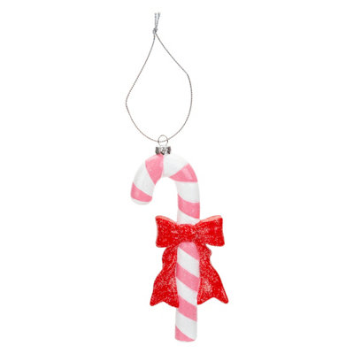 Christmas Tree Decoration Hanging Candy Cane Ornament 18X8X2. from B&Q