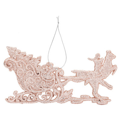 Christmas Tree Decoration Ornament Rose Gold from B&Q