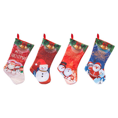 Christmas Stocking 1 X Varied Design 43.2Cm X 22.8Cm Christmas Themed from B&Q