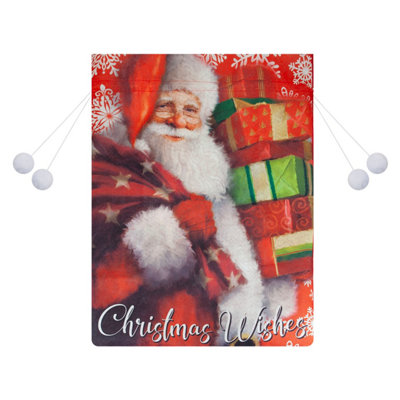 Christmas Santa Sack 1 X Varied Design 60Cm X 80Cm Christmas Themed from B&Q