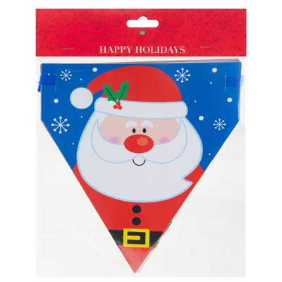 Christmas Bunting SantaSnowman,gingerbreadBearPenguin from B&Q