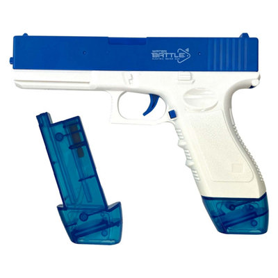 Electric Water Gun Pistol Automatic Battery Powered Blue Pool Toy from B&Q