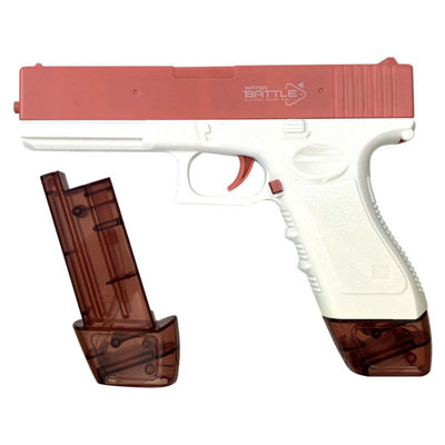 Electric Water Gun Pistol Automatic Battery Powered Pink Pool Toy from B&Q