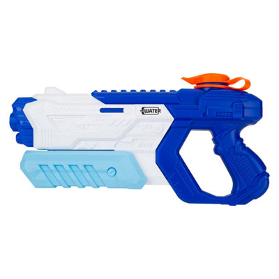 Pump Action Water Gun Pistol Guns Adults Kids White-Blue from B&Q