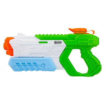 Pump Action Water Gun Pistol Guns Adults Kids White-Green from B&Q
