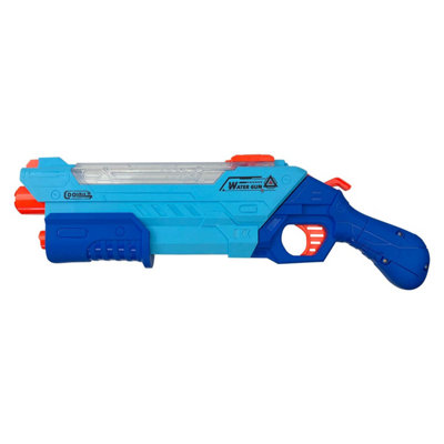 Electric Water Gun Pistol Pump Action Automatic Battery Blue from B&Q