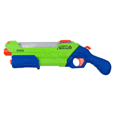 Electric Water Gun Pistol Pump Action Automatic Battery Green from B&Q