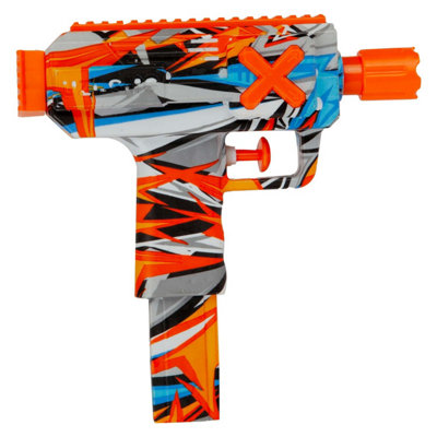 Uzi Water Gun Pistol Guns Adults Kids Outdoor Orange Pool Toy from B&Q