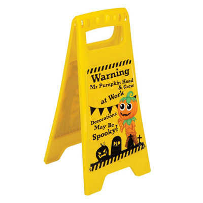 The Boo Crew Halloween Decorations Warning SignMay Be Spooky Décor from B&Q