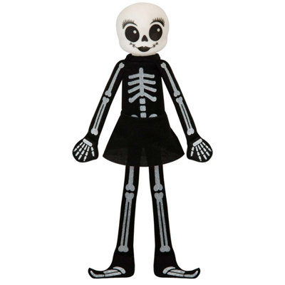 The Boo Crew Mrs. Skelly-Bones Halloween Doll 30Cm Plush Figure from B&Q