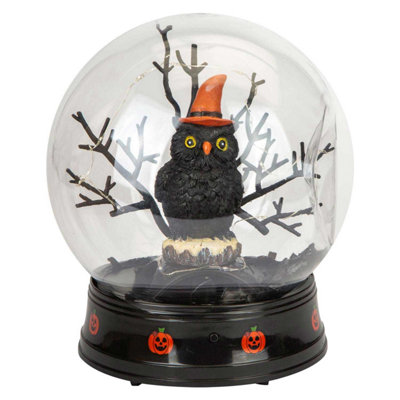 Halloween Globe Decoration Light Up Trinket 21Cm X 17Cm Black X 1 from B&Q