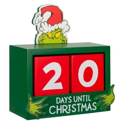 Grinch Christmas Decoration Festive Gift 16Cm X 14Cm Green X 1 from B&Q