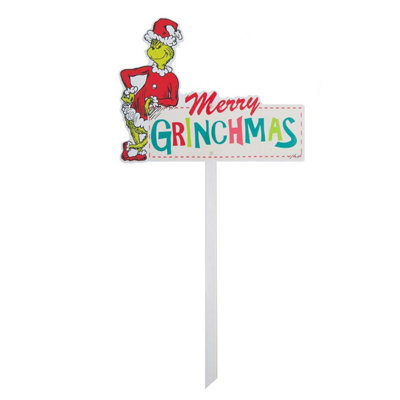 Grinch Christmas Decorative Sign Merry Grinchmas 24 Pack from B&Q
