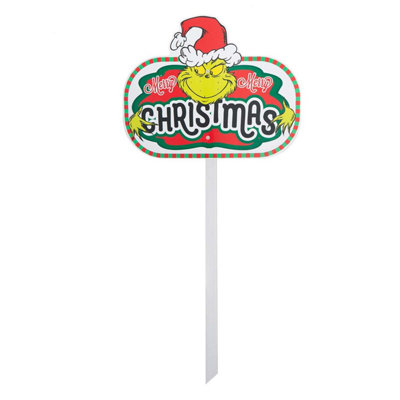 Grinch Christmas Decorative Sign Merry 24 Pack from B&Q