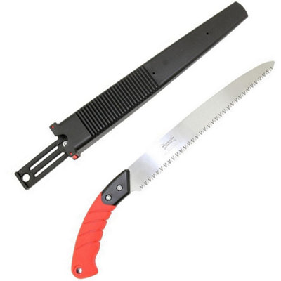 Wilkinson Sword Tree Branch Hedge Cutting Pruning Saw & Holster 32Cm from B&Q