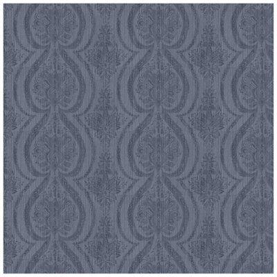 Prestigious Textiles Elegant Vinyl Damask Wallpaper Beige Grey Silver Scroll Paste The Paper from B&Q
