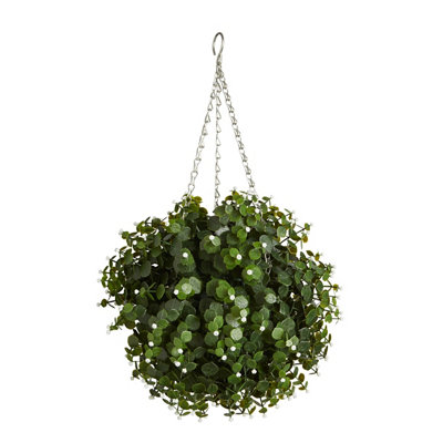 Smart Garden White Flower Artificial Topiary Ball from B&Q