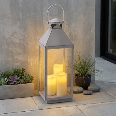 Lunaria Oslo Flickering Candle Lantern from B&Q