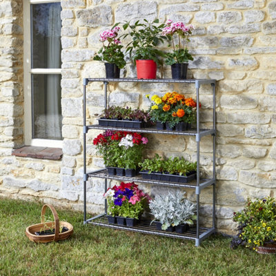 Smart Garden Grozone 4 Tier Greenhouse Shelving from B&Q