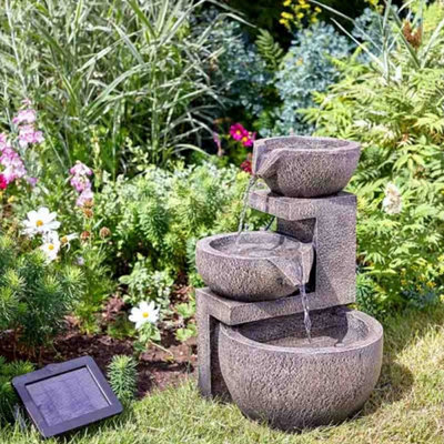 Smart Garden Solar Genoa Cascade Oriental Garden Water Feature Fountain from B&Q