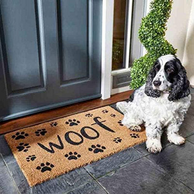 Smart Garden Marco Paul Non Slip Natural Coir Door MatWoof from B&Q