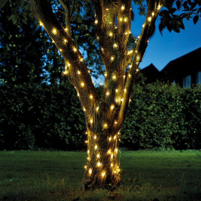 Eureka Solar String Lights Firefly Battery-Powered Warm White 100 Integrated Led Outdoor String Lights from B&Q