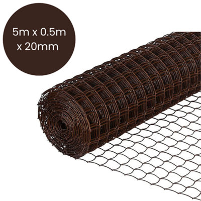 Marco Paul 5M Multi Purpose Garden MeshBrown from B&Q